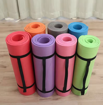 Fitness NBR Yoga Mat 🧘♀️💪 Size: 183 x 61 x 1 CM – Perfect for full-body workouts📏 🛑 Non-Slip Surface