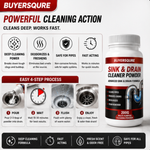 Buyersqure Sink & Drain Cleaner Powder | Advanced Formula | Pack of 3 | Powerful Clog & Drain Cleaner