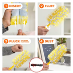 🎁 Buy 1 Get 1 FREE! 🧹 Dusters™ Heavy Duty Starter Kit | Reusable Duster Handle & Refills ✨