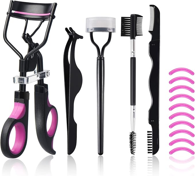 7/15pcs Eyelash Curler Set for Women 💕👁️Everything you need for stunning lashes in one kit! 💖
