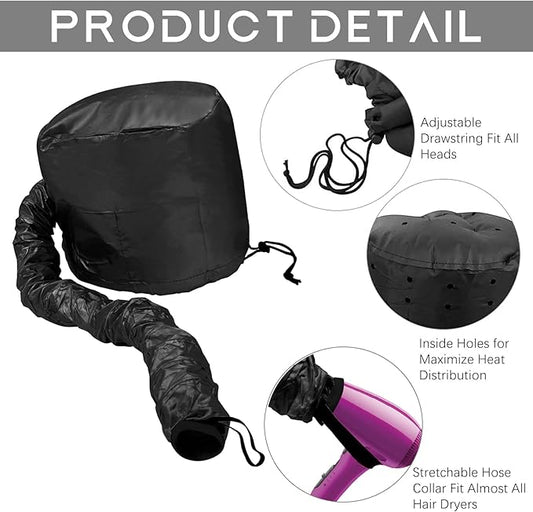 🧢✨ Drying Hat Quick Dry Cap Hair Dryer Heating Cap 💇‍♀️ Hairdressing Tools & Styling Accessories for Curly Hair Care 🧢✨