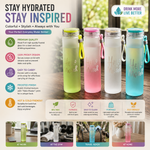 👋😊HELLO master frosted glass water bottle 480ml👋😊