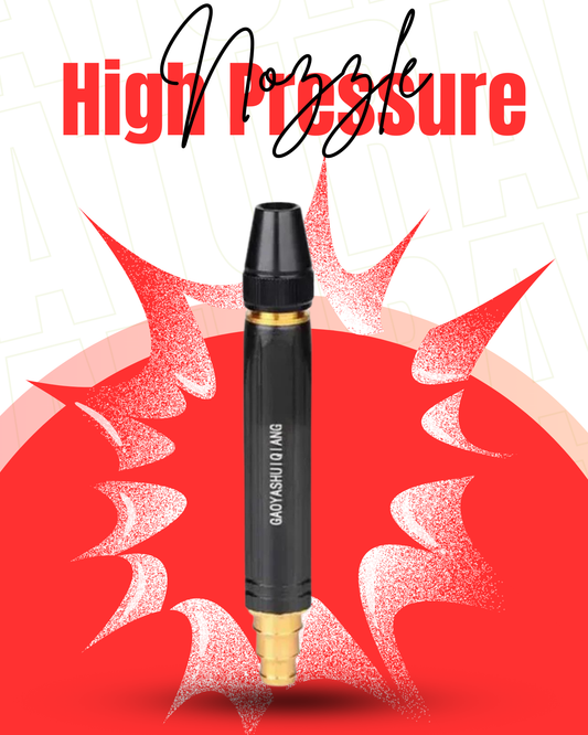 🔥 Imported High Pressure Adjustable Water Spray Nozzle – Heavy Duty Brass Connector | Car Wash & Gardening Pro Tool