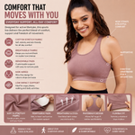 NYKD Women's Everyday Cotton Padded Sports Bra (BUY 1 GET 1 FREE ) (PACK OF 2)
