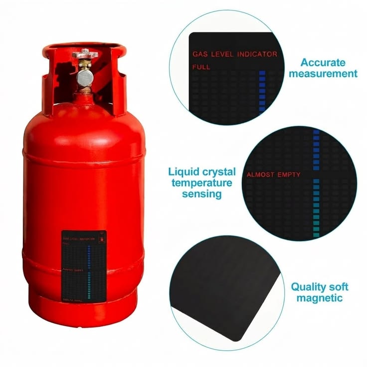⛽ Magnetic Gas Cylinder Level Indicator | LPG Propane Butane Fuel Gauge | Reusable Tank Meter 🔥