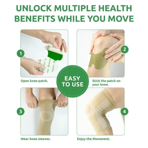 🦵Knee Joint Pain Relief Patch (10-Pack) – Herbal Heat Patches for Joint & Muscle Comfort 💆‍♀️