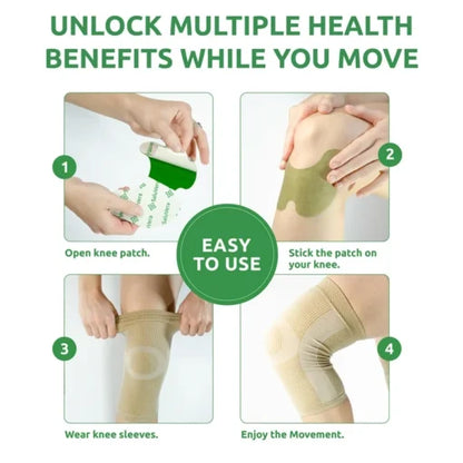 🦵Knee Joint Pain Relief Patch (10-Pack) – Herbal Heat Patches for Joint & Muscle Comfort 💆‍♀️