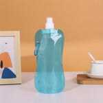 🎁 Buy 1 Get 1 FREE! 💧 480ml Collapsible Water Bottle | BPA-Free Reusable Folding Water Pouch | Hiking, Camping & Travel Bottle 🏕️