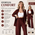 Two Piece Suit Button Co-Ord Casual Set