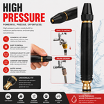 🔥 Imported High Pressure Adjustable Water Spray Nozzle – Heavy Duty Brass Connector | Car Wash & Gardening Pro Tool