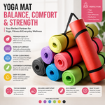 Fitness NBR Yoga Mat 🧘‍♀️💪 Size: 183 x 61 x 1 CM – Perfect for full-body workouts📏 🛑 Non-Slip Surface