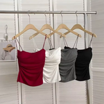 🌟 Stylish Waist Pleated Corset Top 🌟💖 Soft Support with Fixed Chest Pads – No need for a bra