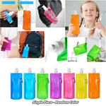 🎁 Buy 1 Get 1 FREE! 💧 480ml Collapsible Water Bottle | BPA-Free Reusable Folding Water Pouch | Hiking, Camping & Travel Bottle 🏕️