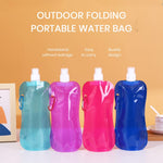 🎁 Buy 1 Get 1 FREE! 💧 480ml Collapsible Water Bottle | BPA-Free Reusable Folding Water Pouch | Hiking, Camping & Travel Bottle 🏕️