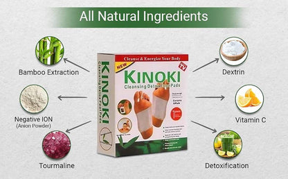 Kinoki Foot Care Pads – Natural Herbal Sleep-Time Patches Pack of 10