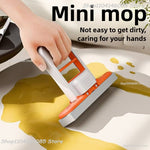 Portable Self-Squeeze Mini Mop – Super Absorbent Cleaning Tool for Kitchen, Bathroom & Home