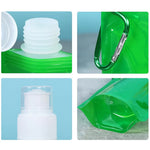 🎁 Buy 1 Get 1 FREE! 💧 480ml Collapsible Water Bottle | BPA-Free Reusable Folding Water Pouch | Hiking, Camping & Travel Bottle 🏕️