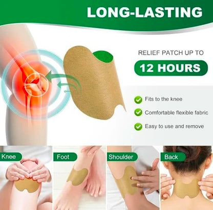 🦵Knee Joint Pain Relief Patch (10-Pack) – Herbal Heat Patches for Joint & Muscle Comfort 💆‍♀️