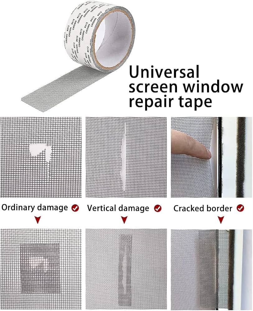 Window Mesh Repair Tape – Instant Repair for Damaged Screens